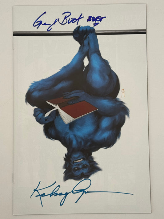 [SIGNED 2 TIMES W/ COA] X-MEN #30 KELSEY GRAMMER | GEORGE BUZA VIRGIN VAR [ IN STOCK]