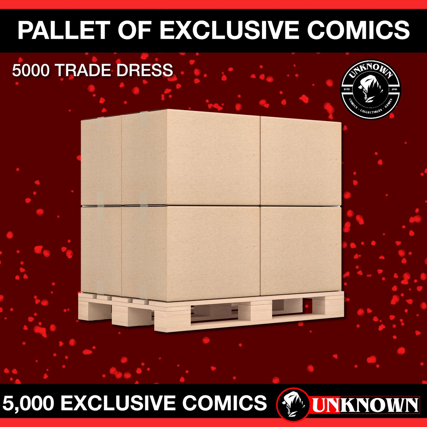 Wholesale Comic Pallet Deal: 5000 Exclusive Trade Dress Comics for $5000! ($1 Each!)